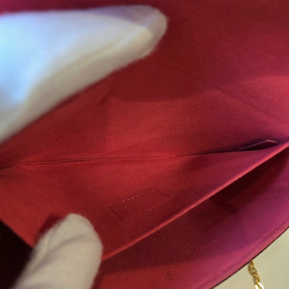 Louis Vuitton Limited Edition Felicie Pochette Red Epi Animal Print Bunny Bird - Picture 16 of 16